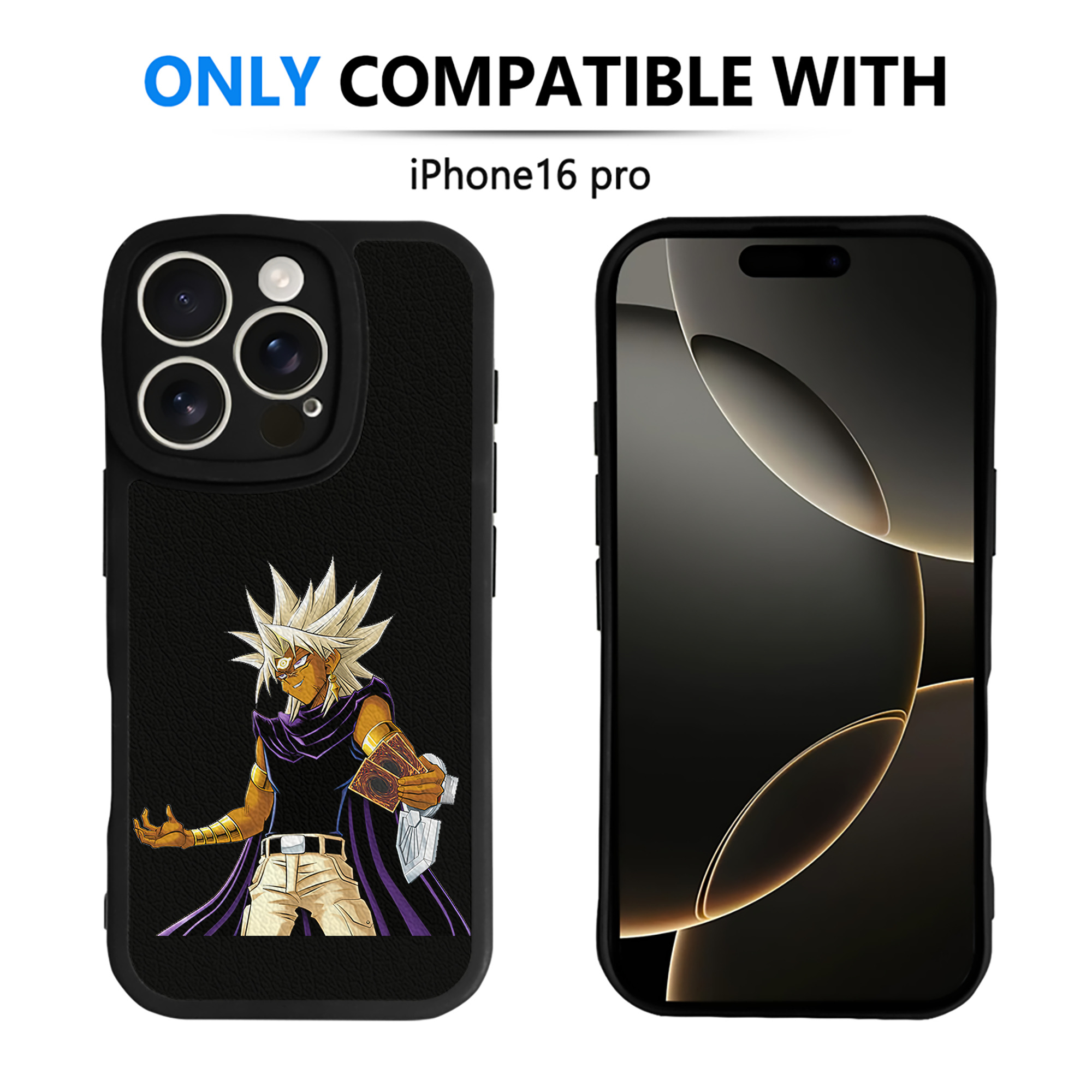遊☆戯☆王 Yu-Gi-Oh! 【iPhone 16シリーズ対応】シリコンスマホケース（レザー調） 材質：シリコン